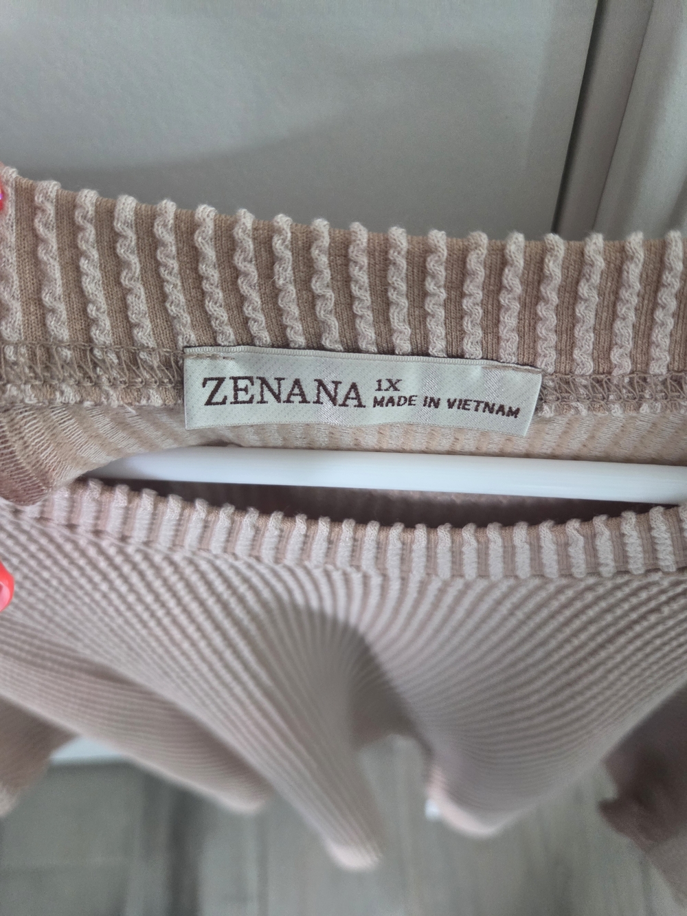 Zenana Ribbed Pant Set Camel Color Size 1x - Picture 4 of 4